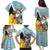 Saint Lucia Christmas Family Matching Puletasi and Hawaiian Shirt Tropical Santa Claus - Wonder Print Shop