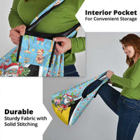 Saint Lucia Christmas Grocery Bag Tropical Santa Claus - Wonder Print Shop