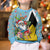Saint Lucia Christmas Kid Ugly Christmas Sweater Tropical Santa Claus - Wonder Print Shop