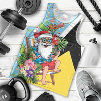 Saint Lucia Christmas Men Tank Top Tropical Santa Claus - Wonder Print Shop