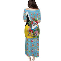 Saint Lucia Christmas Puletasi Tropical Santa Claus - Wonder Print Shop