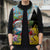 Saint Lucia Christmas Sleeveless Puffer Jacket Tropical Santa Claus - Wonder Print Shop