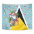 Saint Lucia Christmas Tapestry Tropical Santa Claus - Wonder Print Shop