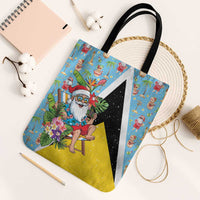 Saint Lucia Christmas Tote Bag Tropical Santa Claus - Wonder Print Shop