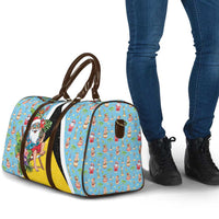 Saint Lucia Christmas Travel Bag Tropical Santa Claus - Wonder Print Shop