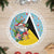 Saint Lucia Christmas Tree Skirt Tropical Santa Claus - Wonder Print Shop