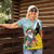 Saint Lucia Christmas Women Polo Shirt Tropical Santa Claus - Wonder Print Shop