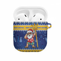 Barbados Christmas AirPods Case Trident Dabbing Santa - Wonder Print Shop