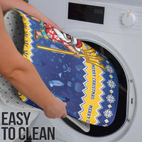 Barbados Christmas Bathroom Set Trident Dabbing Santa - Wonder Print Shop