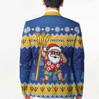 Barbados Christmas Blazer Trident Dabbing Santa - Wonder Print Shop