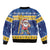 Barbados Christmas Bomber Jacket Trident Dabbing Santa - Wonder Print Shop