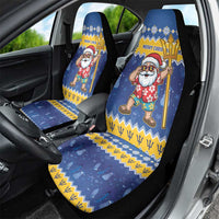 Barbados Christmas Car Seat Cover Trident Dabbing Santa - Wonder Print Shop