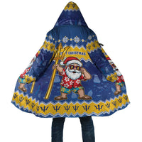 Barbados Christmas Cloak Trident Dabbing Santa - Wonder Print Shop