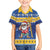 Barbados Christmas Family Matching Off Shoulder Maxi Dress and Hawaiian Shirt Trident Dabbing Santa - Wonder Print Shop