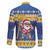 Barbados Christmas Family Matching Puletasi and Hawaiian Shirt Trident Dabbing Santa - Wonder Print Shop