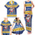 Barbados Christmas Family Matching Tank Maxi Dress and Hawaiian Shirt Trident Dabbing Santa - Wonder Print Shop