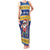 Barbados Christmas Family Matching Tank Maxi Dress and Hawaiian Shirt Trident Dabbing Santa - Wonder Print Shop