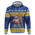 Barbados Christmas Hoodie Trident Dabbing Santa - Wonder Print Shop