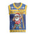 Barbados Christmas Knitted V-Neck Vest Trident Dabbing Santa - Wonder Print Shop