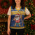 Barbados Christmas Knitted V-Neck Vest Trident Dabbing Santa - Wonder Print Shop