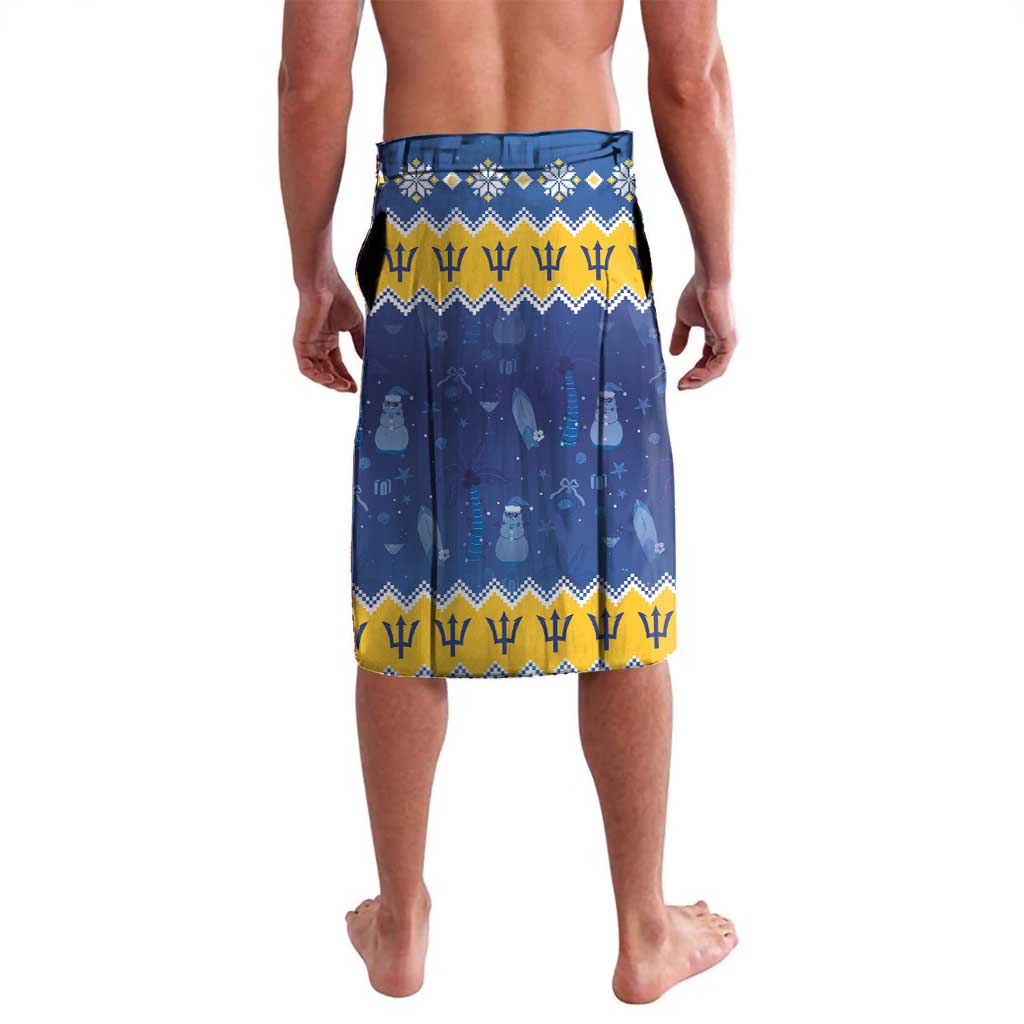 Barbados Christmas Lavalava Trident Dabbing Santa - Wonder Print Shop