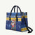 Barbados Christmas Leather Bag Trident Dabbing Santa - Wonder Print Shop