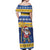 Barbados Christmas Off Shoulder Maxi Dress Trident Dabbing Santa - Wonder Print Shop