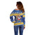 Barbados Christmas Off Shoulder Sweater Trident Dabbing Santa - Wonder Print Shop