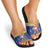 Barbados Christmas Slide Sandals Trident Dabbing Santa - Wonder Print Shop