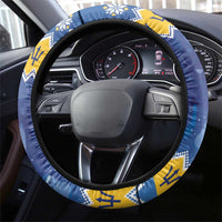 Barbados Christmas Steering Wheel Cover Trident Dabbing Santa - Wonder Print Shop