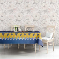 Barbados Christmas Tablecloth Trident Dabbing Santa - Wonder Print Shop