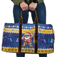 Barbados Christmas Travel Bag Trident Dabbing Santa - Wonder Print Shop