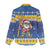 Barbados Christmas Women Casual Shirt Trident Dabbing Santa - Wonder Print Shop