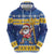 Barbados Christmas Zip Hoodie Trident Dabbing Santa - Wonder Print Shop