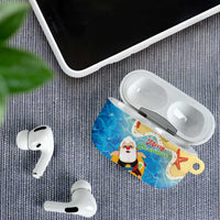 Antigua and Barbuda Christmas AirPods Case Chilling Santa - Wonder Print Shop