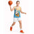 Antigua and Barbuda Christmas Basketball Jersey Chilling Santa - Wonder Print Shop
