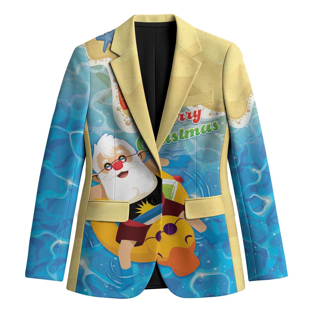 Antigua and Barbuda Christmas Blazer Chilling Santa - Wonder Print Shop