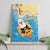 Antigua and Barbuda Christmas Canvas Wall Art Chilling Santa - Wonder Print Shop