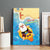 Antigua and Barbuda Christmas Canvas Wall Art Chilling Santa - Wonder Print Shop
