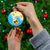 Antigua and Barbuda Christmas Ceramic Ornament Chilling Santa - Wonder Print Shop