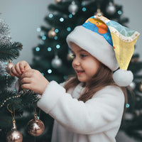 Antigua and Barbuda Christmas Santa Hat Chilling Santa - Wonder Print Shop