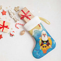 Antigua and Barbuda Christmas Stocking Chilling Santa - Wonder Print Shop