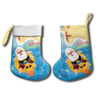 Antigua and Barbuda Christmas Stocking Chilling Santa - Wonder Print Shop