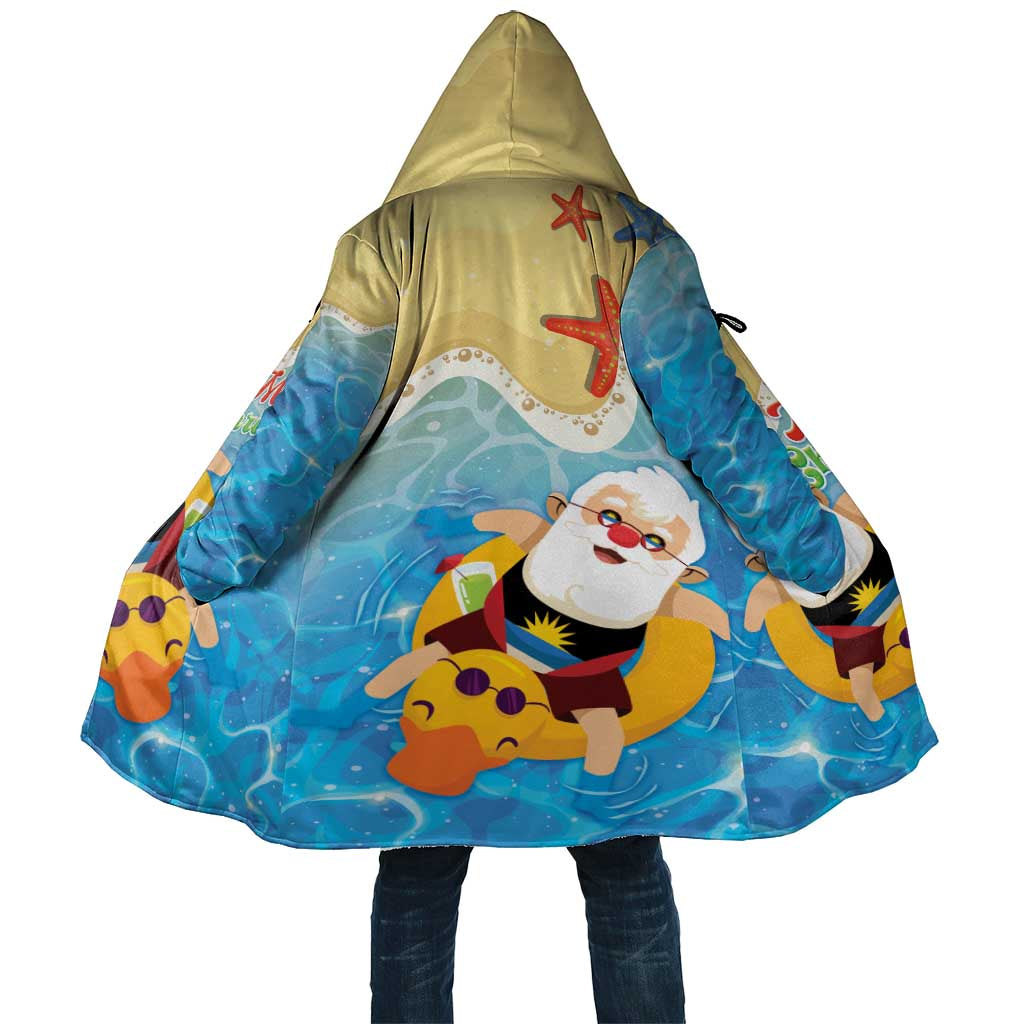 Antigua and Barbuda Christmas Cloak Chilling Santa - Wonder Print Shop