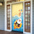Antigua and Barbuda Christmas Door Cover Chilling Santa - Wonder Print Shop
