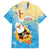 Antigua and Barbuda Christmas Family Matching Tank Maxi Dress and Hawaiian Shirt Chilling Santa - Wonder Print Shop