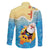 Antigua and Barbuda Christmas Family Matching Tank Maxi Dress and Hawaiian Shirt Chilling Santa - Wonder Print Shop