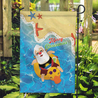 Antigua and Barbuda Christmas Garden Flag Chilling Santa - Wonder Print Shop