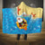 Antigua and Barbuda Christmas Hooded Blanket Chilling Santa - Wonder Print Shop