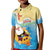 Antigua and Barbuda Christmas Kid Polo Shirt Chilling Santa - Wonder Print Shop
